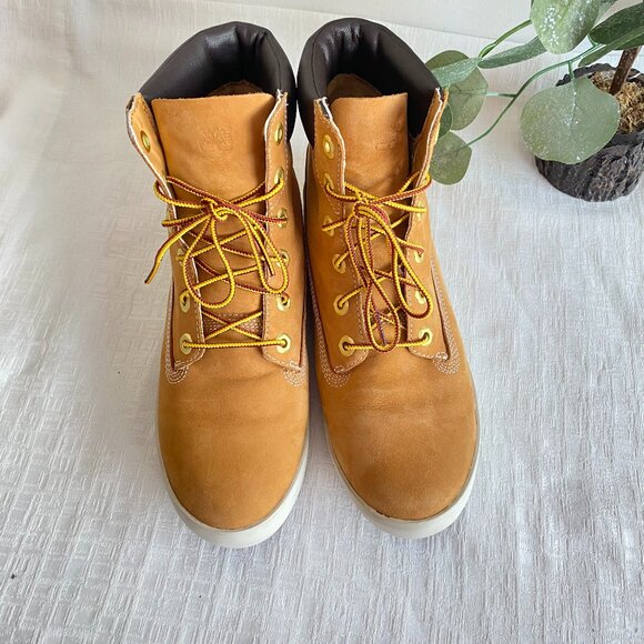 Timberland Flannery 6" Sneaker Boots Wheat Nubuck Sz 9 - Picture 6 of 15